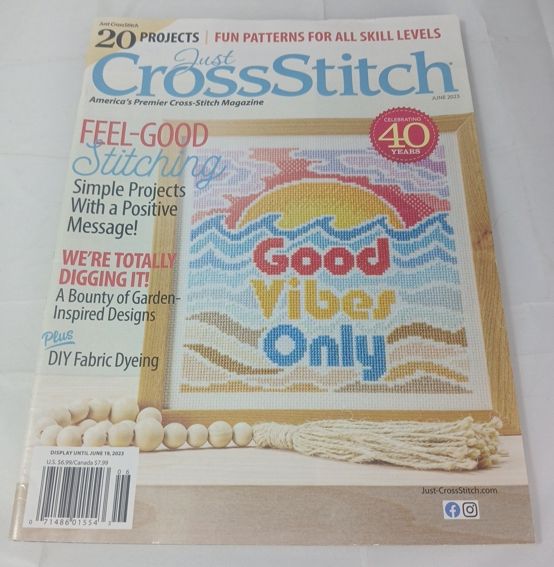 Lot of 15 Just Cross Stitch Magazines – Various Issues 2021-2025