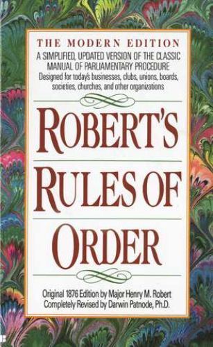Robert’s Rules of Order: A Simplified, Up- 0425116905, Henry M Robert, paperback