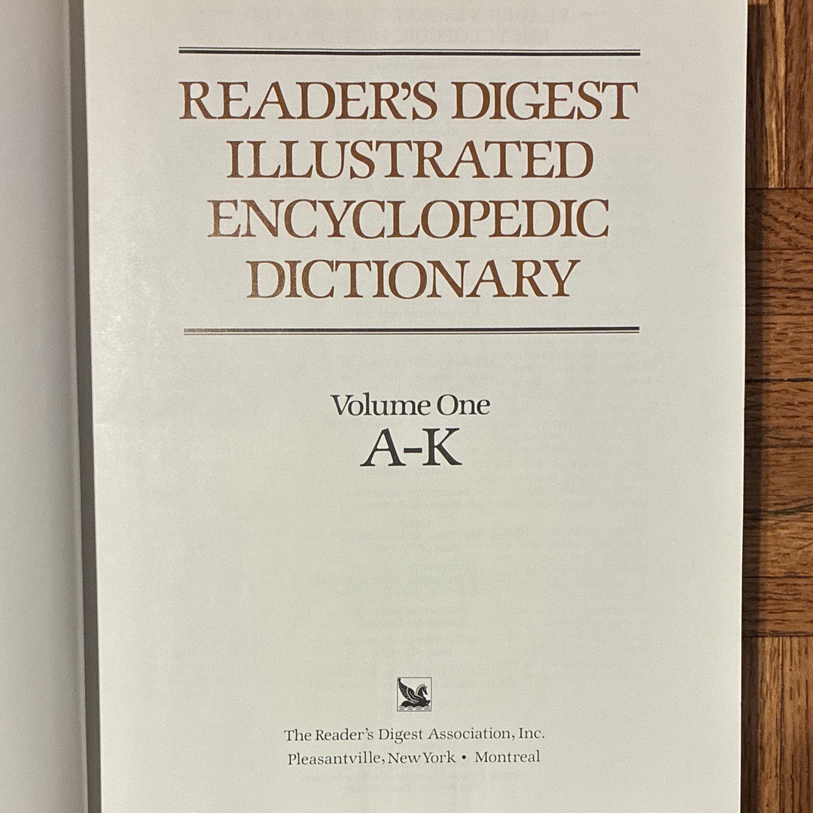 Reader’s Digest Illustrated Encyclopedic Dictionary Vol 1 A-K & L-Z HC 1987