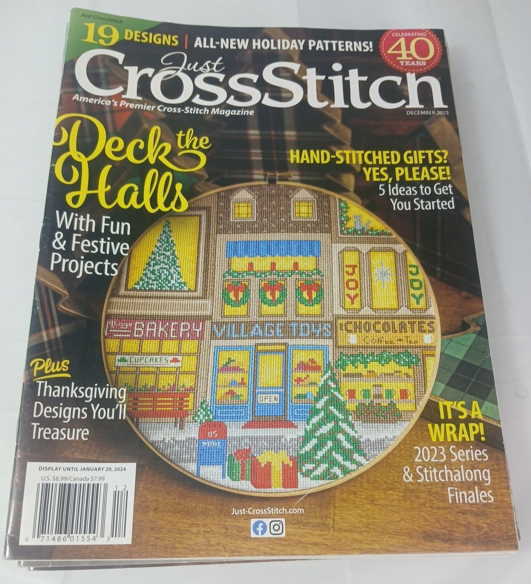 Lot of 15 Just Cross Stitch Magazines – Various Issues 2021-2025