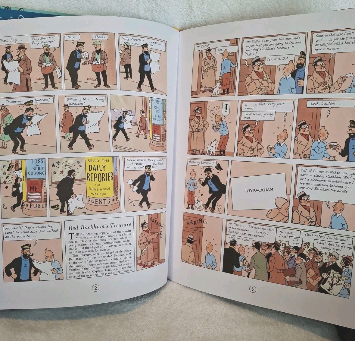 The Adventures of Tintin: Red Rackham’s Treasure by Herge Comics Series