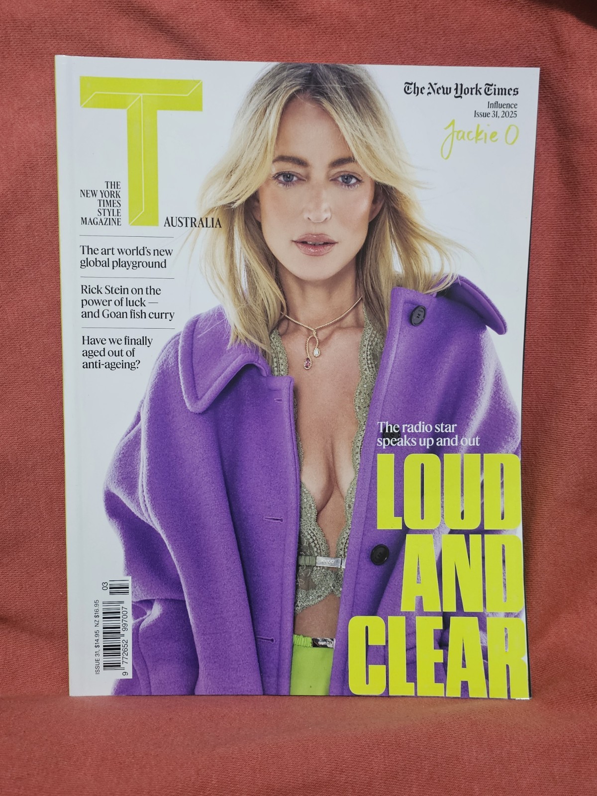 #31 T Australia 2025 Magazine Jackie O,The New York Times Style Influence issue