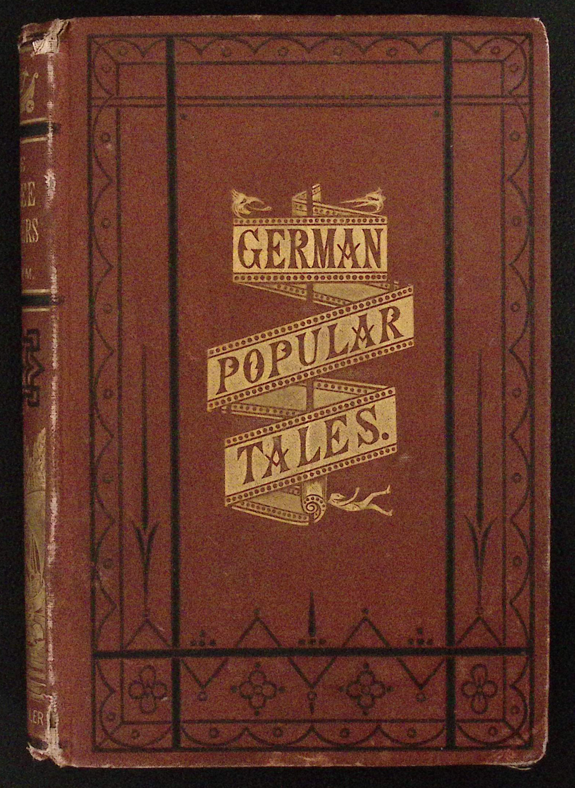 1877 Grimms Fairy Library German Popular Tales Scarce New York Printing