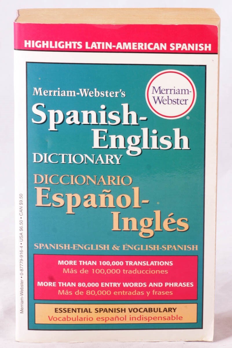 Merriam-Webster’s Spanish-English Dictionary (1998, Paperback)