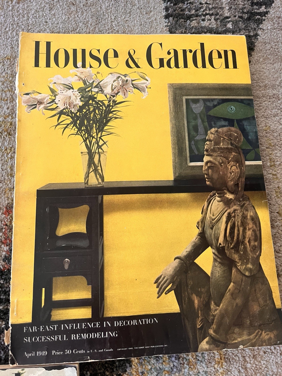 HOUSE and GARDEN magazine Book April 1919 Great Color Ads 218 Pages