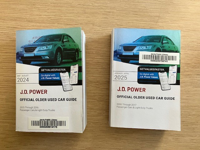 J. D. Power Official Older Used Car Guide Ex-library Choose Edition