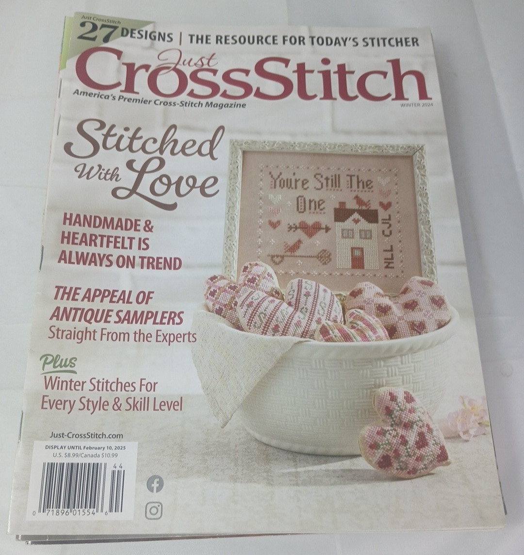 Lot of 15 Just Cross Stitch Magazines – Various Issues 2021-2025
