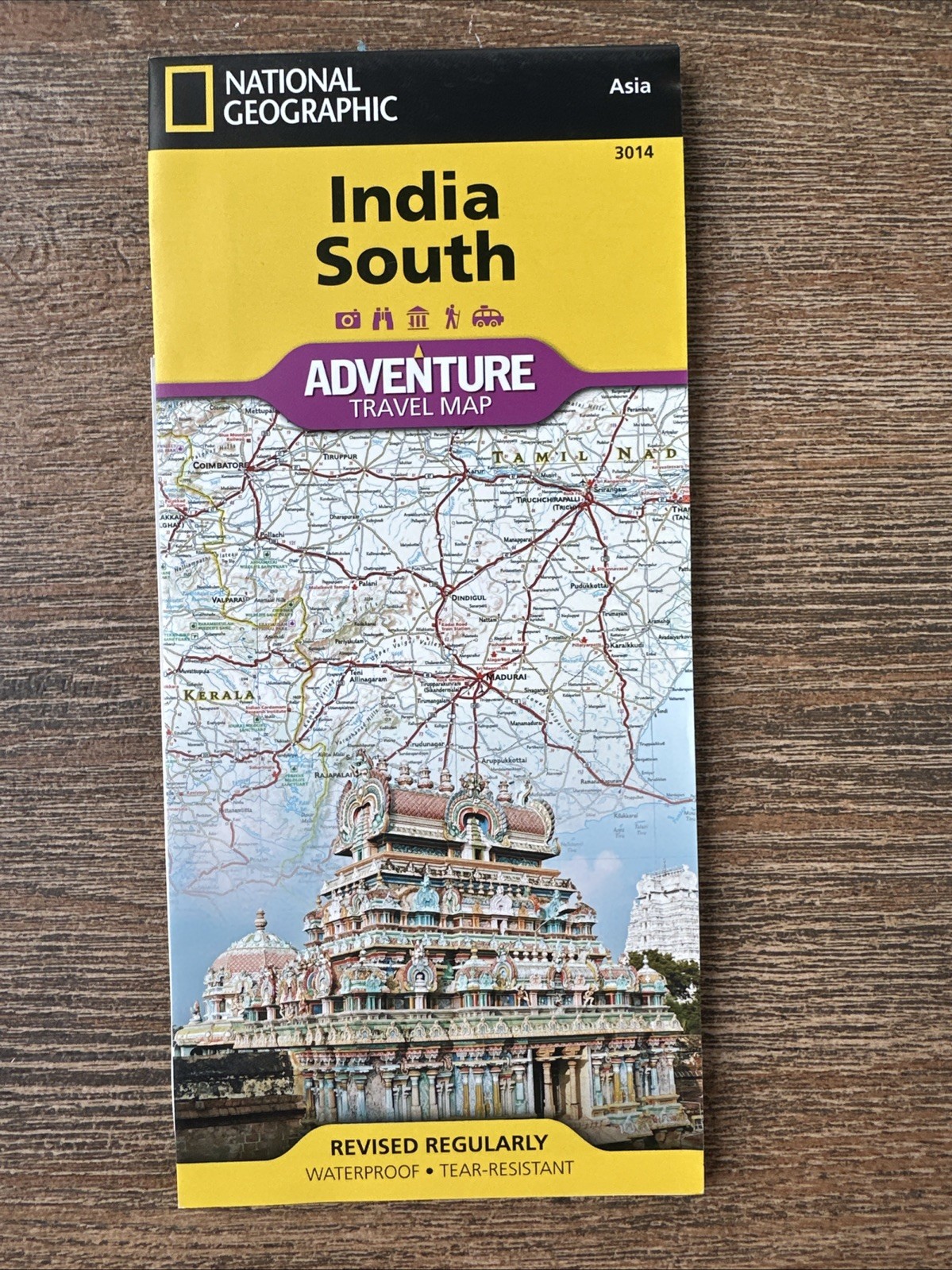 India South Map : Adventure Maps by Nat Geo Nat Geo Maps (2020, Sheet Map,…