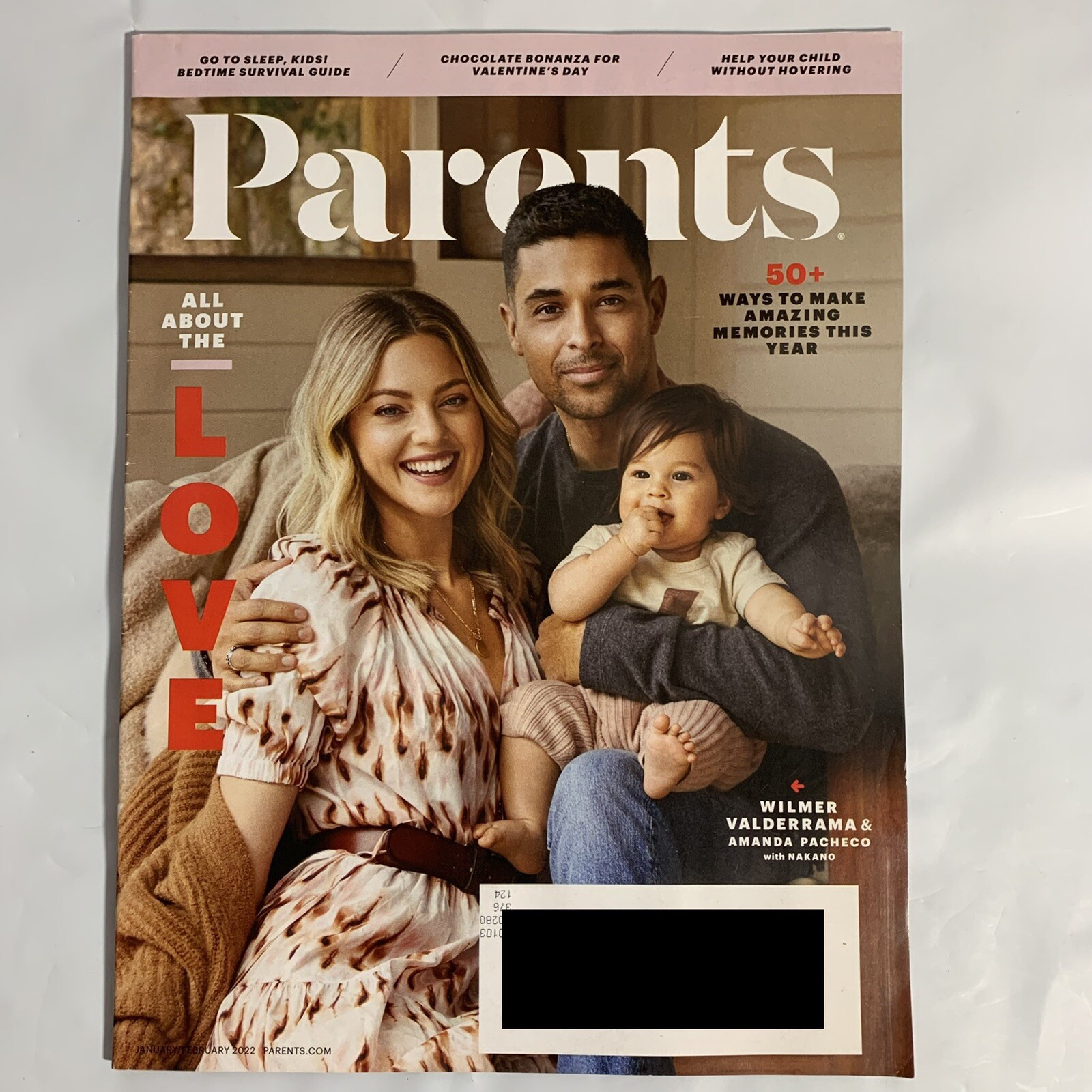 Parents Magazine January February 2022 Wilmer Valderrama and Amanda Pacheco