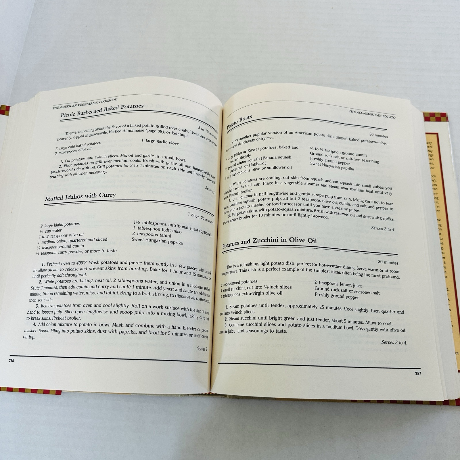 1990 American Vegetarian Cookbook Fit For Life Marilyn Diamond 422 pgs Hardcover