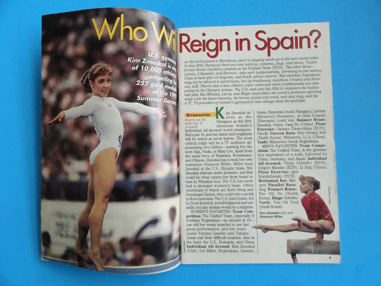TV GUIDE 1992 SPECIAL PULLOUT GUIDE – SUMMER OLYMPICS – MATT BIONDI – 65 PAGES
