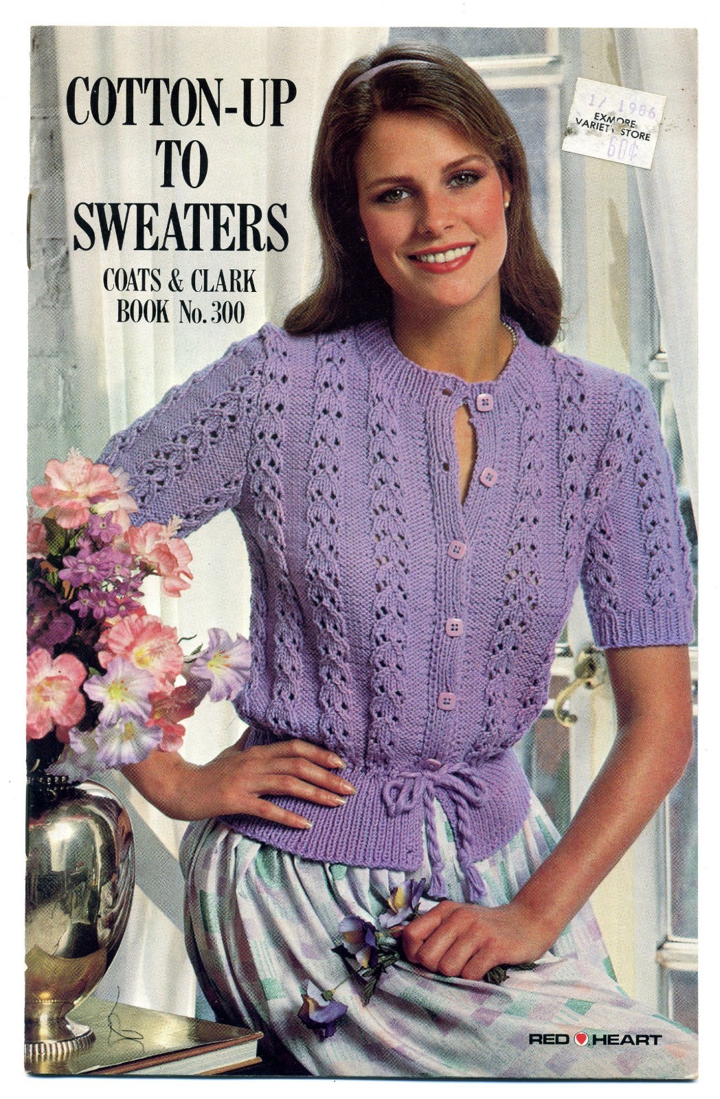 Vtg 1981 Coats & Clark Book #300 Cotton-Up To Sweaters Pattern Booklet