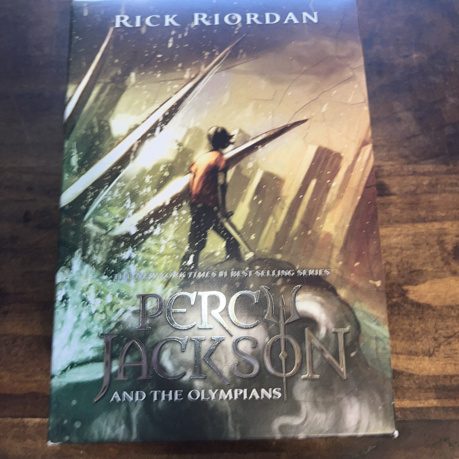 Percy Jackson and the Olympians 3 Book Paperback Boxed Set – GOOD