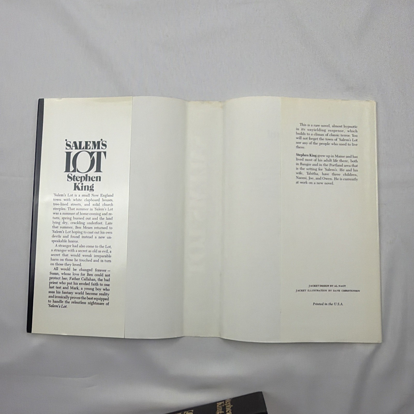 Salem’s Lot Stephen King 1975 Doubleday Hardcover Horror Classic