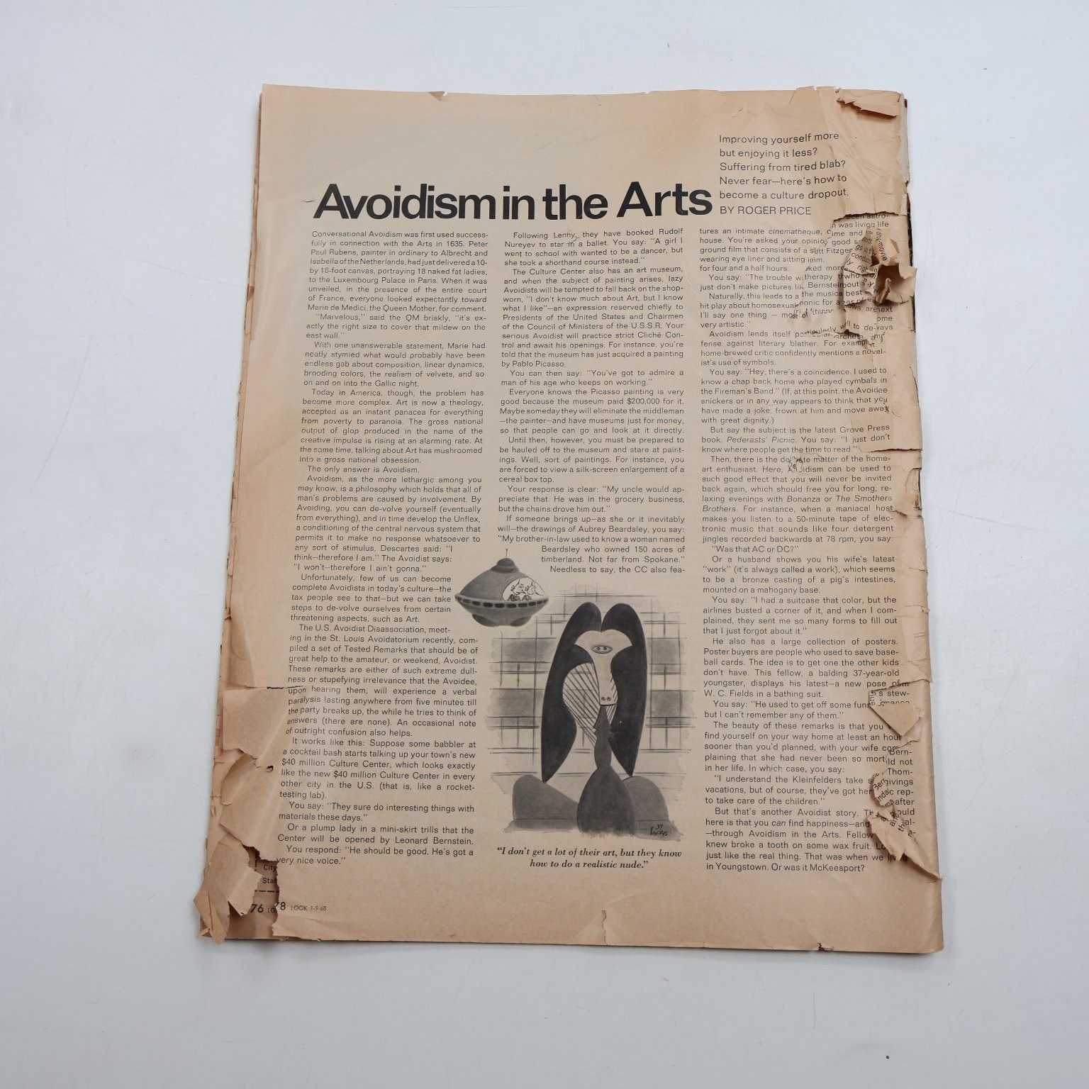 Look Magazine January 9 1968 John Lennon The Beatles Richard Avedon Pop Art